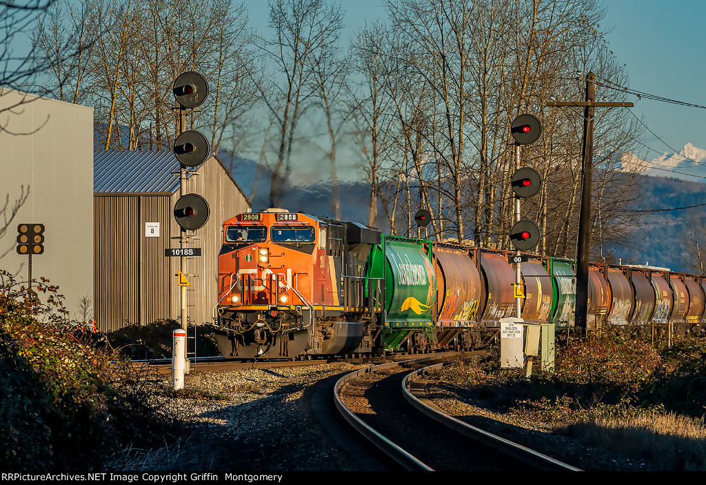 CN 2808W At Hydro On The CN Yale Sub.